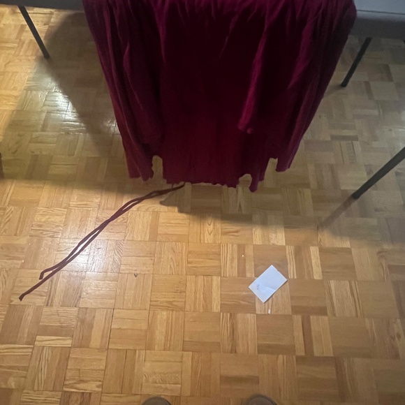 Burgundy ( red) peasant dress - Picture 2 of 4